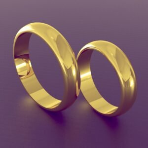 Argollas de matrimonio estilo ingles ( Código 0303 )