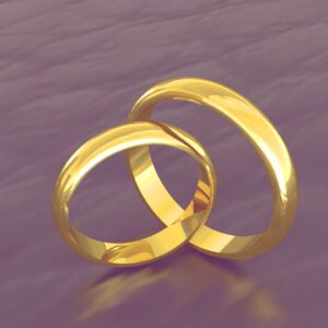 Argollas de matrimonio estilo ingles ( Código 0302 )