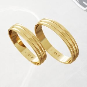 Argollas de matrimonio triple ( Código 0314 )